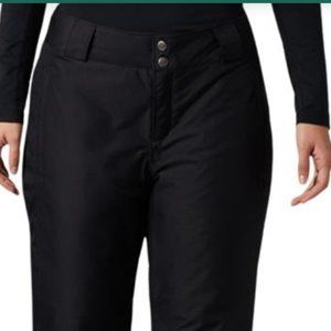 COLUMBIA Women's Polar Eclipse Ski Snow Insulated Pants BLACK Small